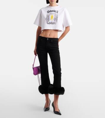 T-shirt court en coton | Balenciaga