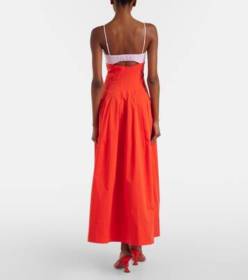 Maddy cotton-blend poplin midi dress | Simkhai