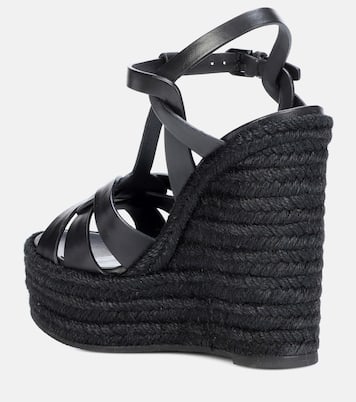 Espadrillas Tribute 130 in pelle con zeppa | Saint Laurent