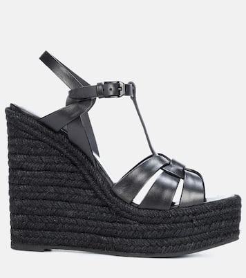 Espadrillas Tribute 130 in pelle con zeppa | Saint Laurent