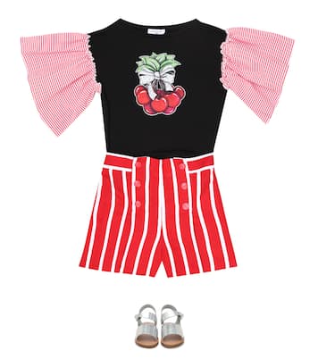 Camiseta de algodón estampada | Monnalisa