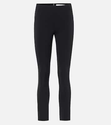 Pantalon skinny Zip Back Scuba en crêpe | Veronica Beard