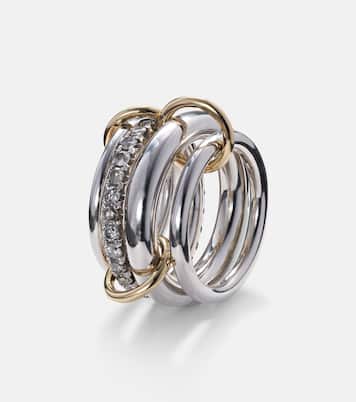Anello Janssen SG Gris in argento con diamanti | Spinelli Kilcollin