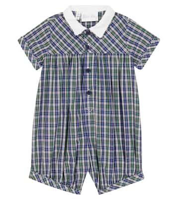 Baby tartan checked onesie | Rachel Riley