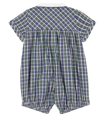 Baby tartan checked onesie | Rachel Riley