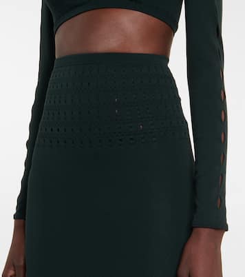 Gonna midi in tessuto tecnico | Alaïa