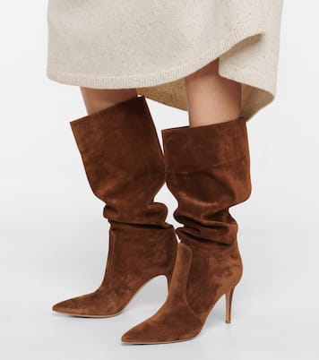 Hansen 85 suede knee-high boots | Gianvito Rossi