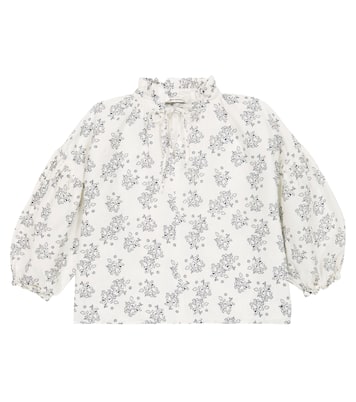 Bedruckte Bluse Olivia aus Leinen | The New Society