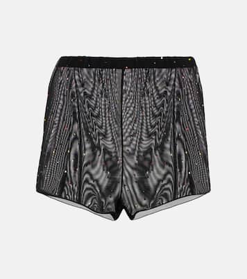 Shorts in tulle con cristalli | Oséree