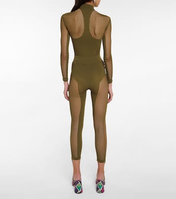 Leggings de punto fino y malla | The Attico