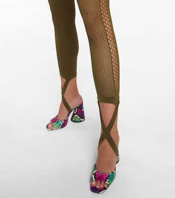 Leggings de punto fino y malla | The Attico