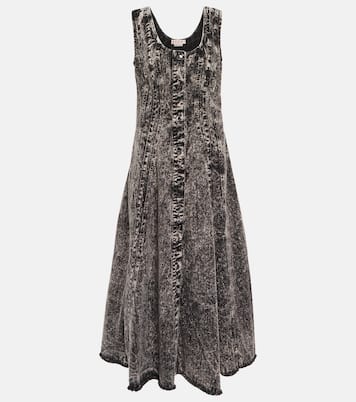 Bleached denim midi dress | Marni