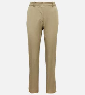 Coleman high-rise slim gabardine pants | Joseph