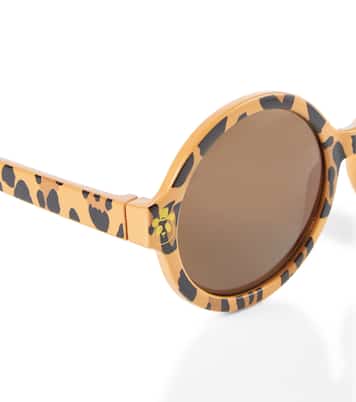 Leopard-print round sunglasses | Mini Rodini