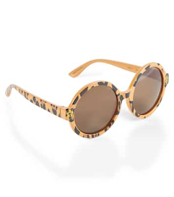 Leopard-print round sunglasses | Mini Rodini