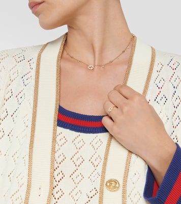 Collier Interlocking G en or 18 ct et diamants | Gucci