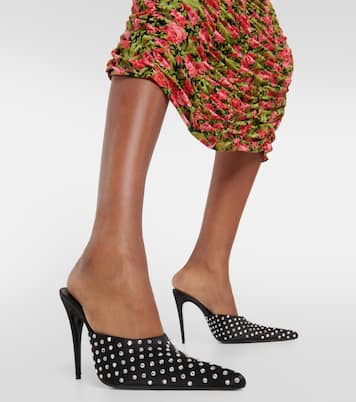 Mules en satin à ornements | Magda Butrym