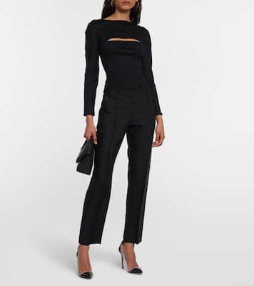 Cutout wool bodysuit | Wolford