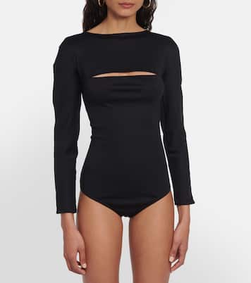 Cutout wool bodysuit | Wolford