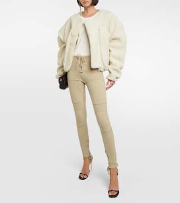 Cropped teddy jacket | Entire Studios