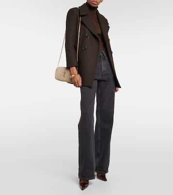 Jeans a gamba larga e vita alta | Saint Laurent