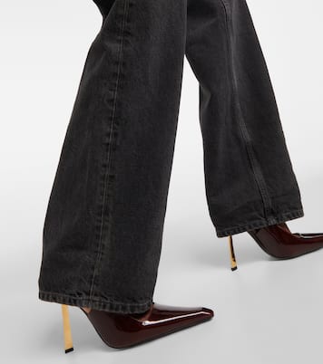 Jeans a gamba larga e vita alta | Saint Laurent