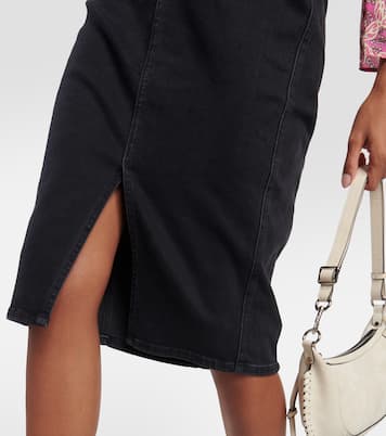 Falda midi Herron en denim | Veronica Beard