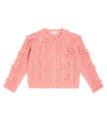 Sankara cable-knit wool and cotton cardigan | Louise Misha