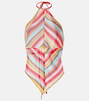 Top con cuello halter a rayas | Missoni Mare