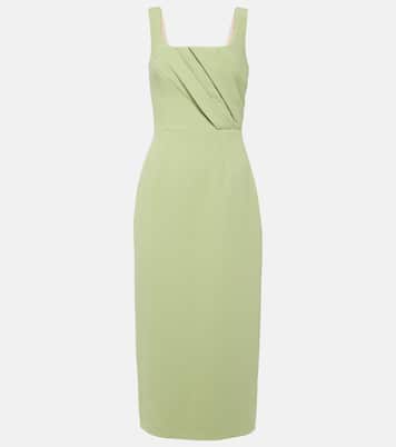 Vestido midi Arina de crepé plisado | Emilia Wickstead