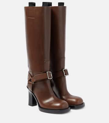 100 leather knee-high boots | Burberry