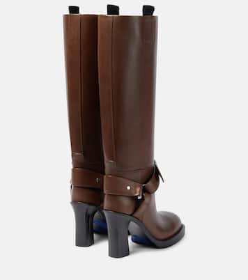 100 leather knee-high boots | Burberry