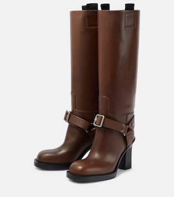 100 leather knee-high boots | Burberry