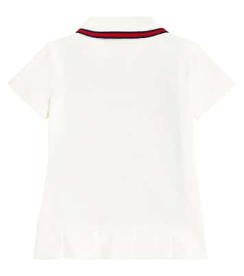 Baby - Abito Web in piqué di cotone | Gucci Kids