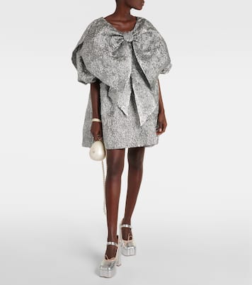 Pumps in pelle metallizzata con plateau | Simone Rocha