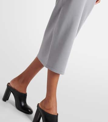 Abito midi in jersey con cappuccio | Alaïa