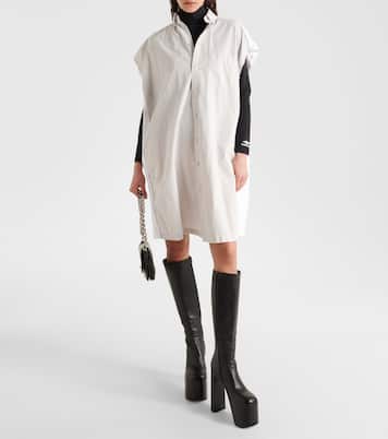 Oversize-Hemdblusenkleid aus Baumwolle | Balenciaga