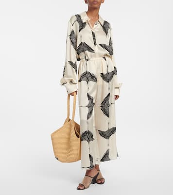 Sandali Marion in pelle e mesh con zeppa | Khaite