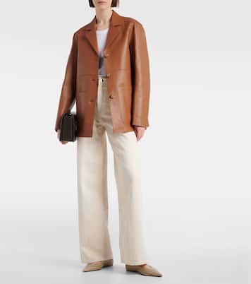 Jeans a gamba larga e vita alta | Toteme