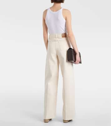 Jeans a gamba larga e vita alta | Toteme