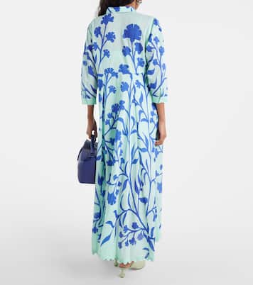 Vestido largo de algodón estampado | Juliet Dunn