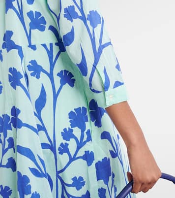 Vestido largo de algodón estampado | Juliet Dunn