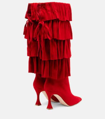 Stivali Miralone 90 in suede | Manolo Blahnik