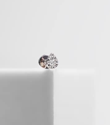 Boucle d'oreille unique Piercing en or blanc 18 ct et diamants | Persée