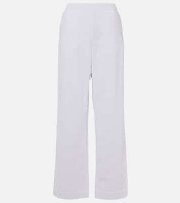 Gerade Low-Rise-Hose aus Frottee | Alaïa