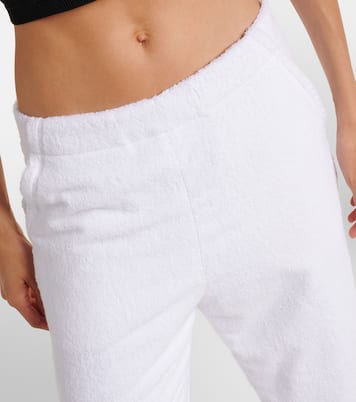 Gerade Low-Rise-Hose aus Frottee | Alaïa