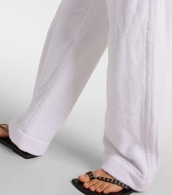 Gerade Low-Rise-Hose aus Frottee | Alaïa