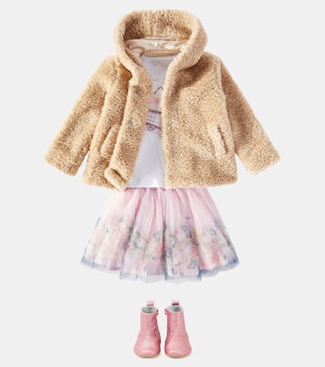 Gonna in tulle con stampa floreale | Monnalisa