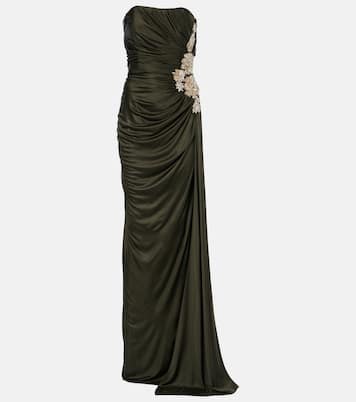 Vestido de fiesta Elettra de jersey adornado | Costarellos