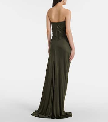 Vestido de fiesta Elettra de jersey adornado | Costarellos